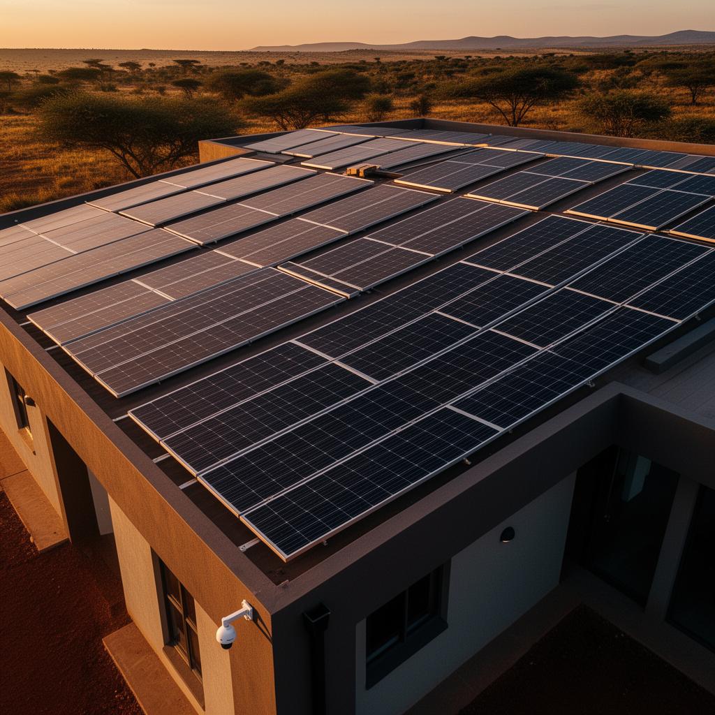 Solar backup on Kenyan home